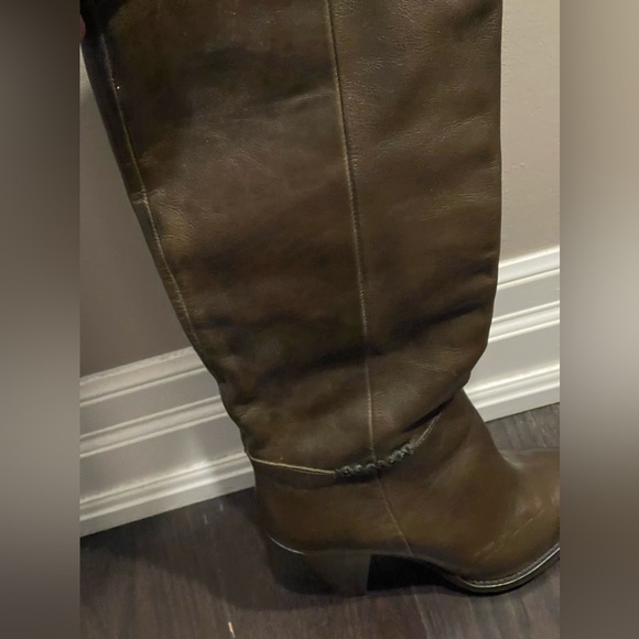 FREE PEOPLE Stevie boot in Olive/Coffee Leather Size 39 - Picture 13 of 16